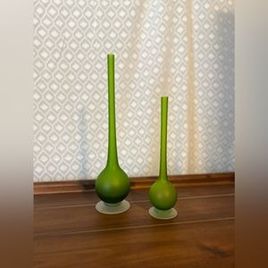 Pair of Rosenthal Netter Carlo Moretti Vintage MCM Pencil Vases